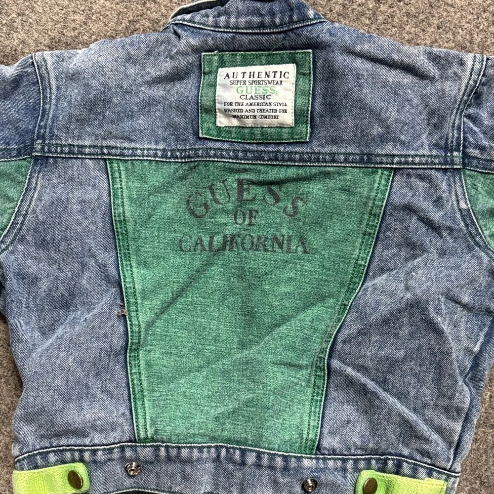 Vintage Guess Kids Denim Jacket and Skirt Set